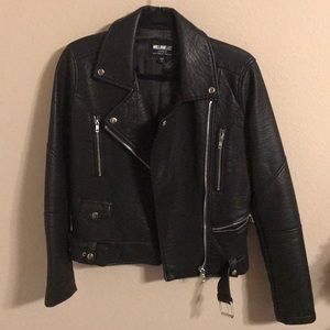 William Rast faux leather moto jacket